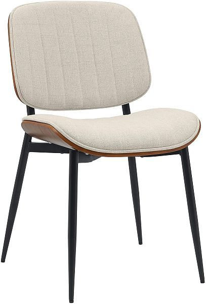 CLP Besucherstuhl Tiffin Stoff, walnuss/creme, 325464