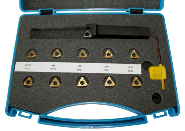ELMAG Außengewinde-Dreh-Set, KEG 16 mm, 12-teilig, metrische Gewinde, 89400