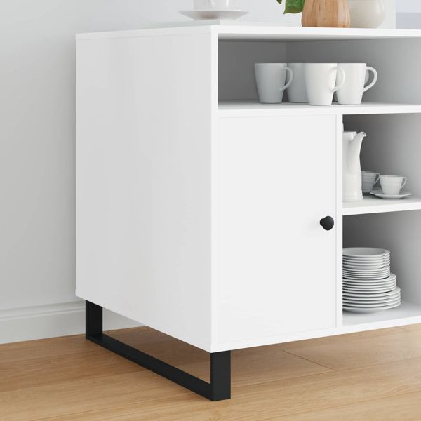 vidaXL Möbelbeine 12-teilig Schwarz 596 x 40,5 x 100 mm Eisen, 864819