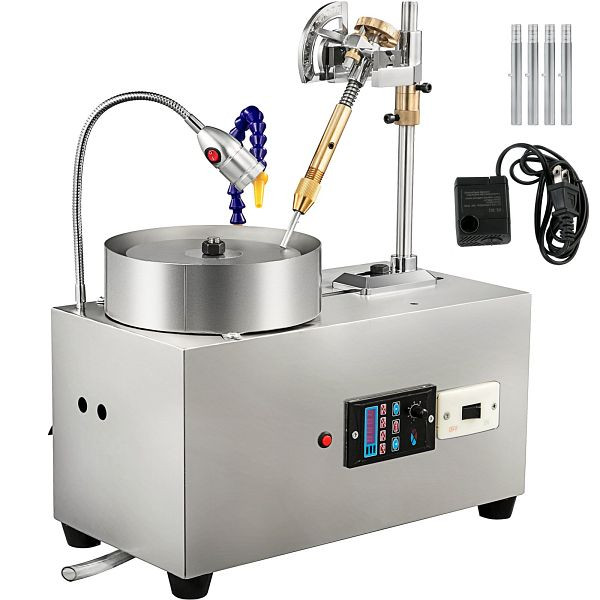 VEVOR Edelsteinfacettenmaschine 180 W 220 V Edelsteinschleifen 40 x 20 x 22 cm Facettiermaschine zum Polieren und Schneiden, MQMSPGJYSBOB00001V2