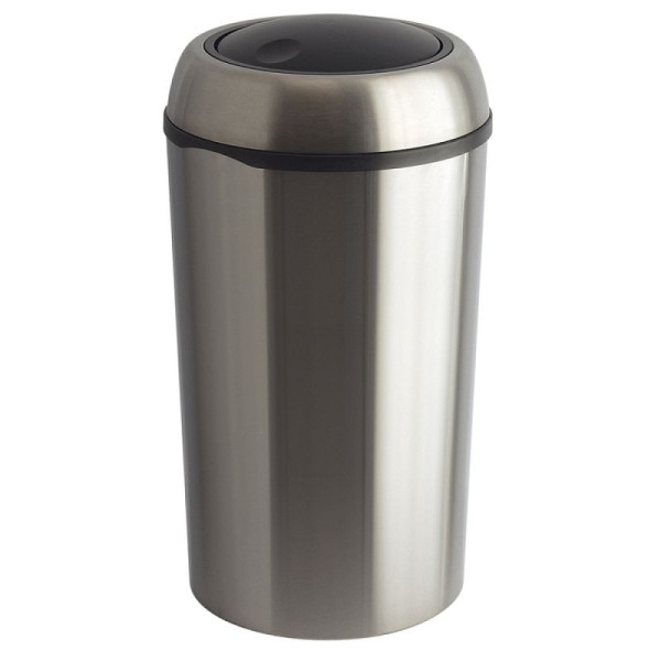 Stein HGS Abfallbehälter -Swing XL-, 75 Liter aus Stahl, mit Schwingdeckel, 16259