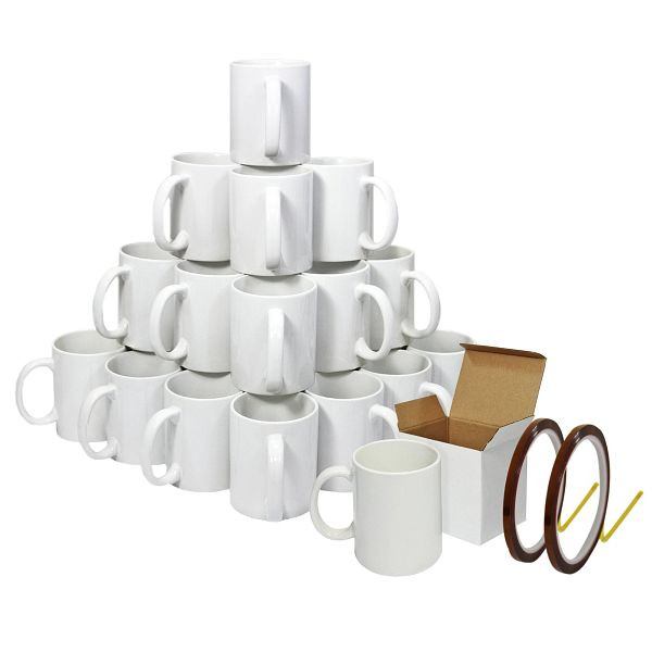 Monster 72 Weiße Sublimationsbecher mit Boxen und Heizbandrolle, 214248