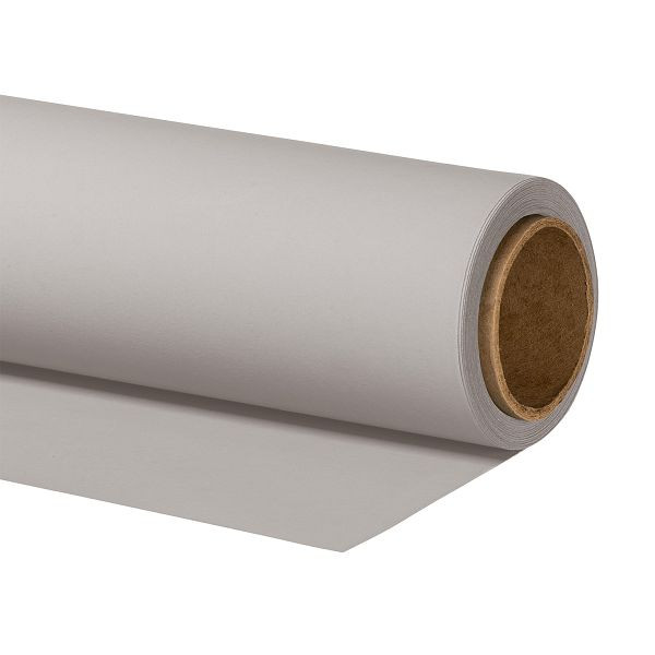Walimex pro Hintergrundkarton 2,60 x 10 m light grey, robuster Fotohintergrund aus Karton, Fotoleinwand als Backdrop, 1023528