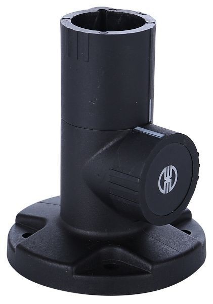 WERMA Knickfuß Bodenmontage / Wandmontage BK- schwarz, 960.009.12