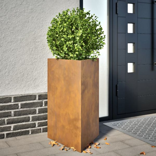 vidaXL Pflanzkübel 2 Stk. Dreieckig 50x43x75 cm Cortenstahl, 851184