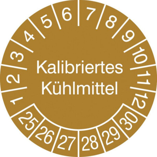 Stein HGS Prüfplaketten mit Jahresfarbe (6 Jahre), braun, 2025-2030, 31.3653-25