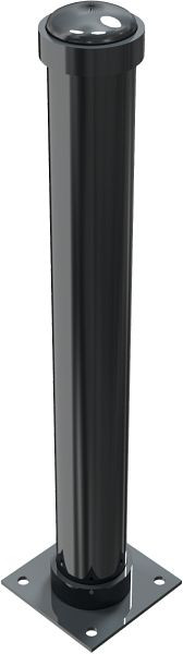 Schake Stilpoller Stahlrohr Ø 108 mm, Höhe Überflur 950 mm Gesamtlänge ca. 1300 mm, ortsfest, für Dübel Befestigung, 497PB