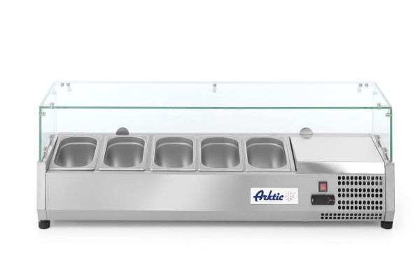 Arktic Aufsatzkühlvitrine 5x GN 1/4, LxBxH: 1205x335x430 mm, 232903