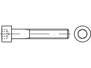 Zylinderschrauben mit Innensechskant ISO 4762 12.9 M 8 x 40 flZn/nc/TL/x/480h/C flZn VE=S (200 Stück)