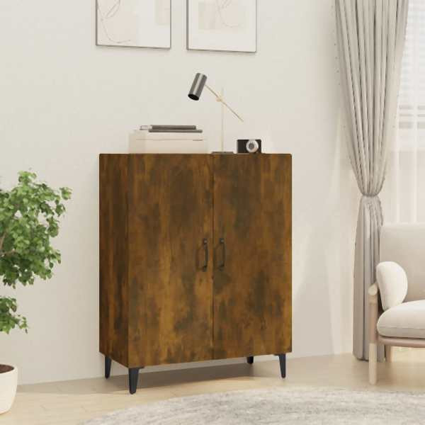 vidaXL Sideboard Räuchereiche 70x34x90 cm Holzwerkstoff, 817330