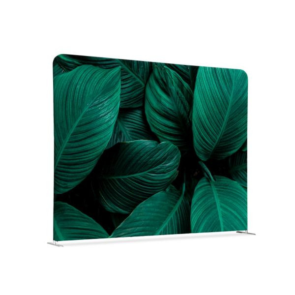 Showdown Displays Textil Raumteiler 200-150 Doppel Botanische Grüne Blätter, ZWS200-150SSK-DSI4