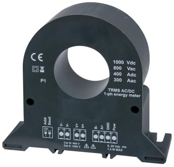 Camille Bauer AC/DC Stromwandler mit Energiezähler-Funktionalität, max. Kabeldurchmesser 32mm, Ausgang RS485 Modbus/RTU, SIRAX BT7300, 179996