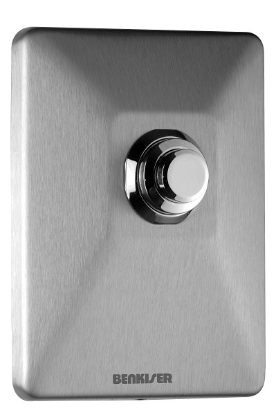 Benkiser Betätigungsplatte Edelstahl inkl. Einhängevorrichtung Ein-Mengenspülung: 6 Liter Spülung, Maße 145 x 190 mm, 8952100