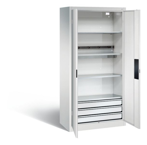 C+P Akkuladeschrank, H1950xB930xT500 mm, Lichtgrau, 8921-05E1 S10014