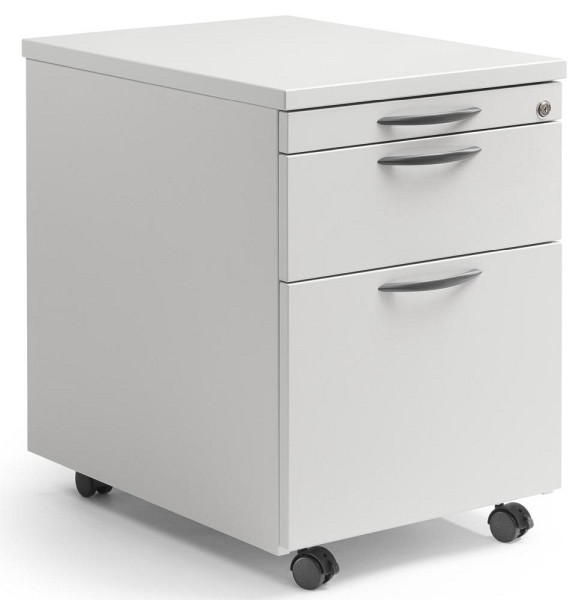 Deskin Rollcontainer MULTI M, Dekor lichtgrau, B 435 x H 590 x T 600 mm, 1 Schub, 290668