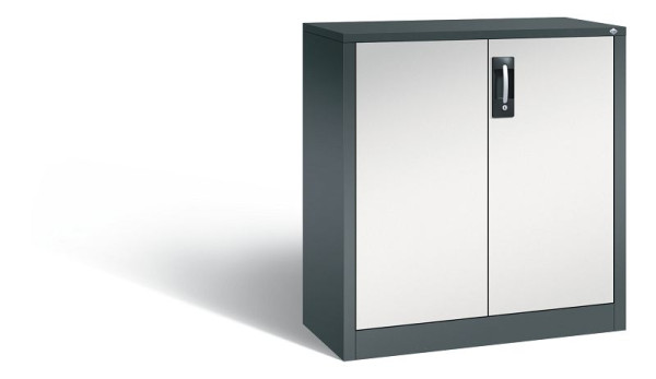 C+P Büro-Drehtürenschrank Acurado, H1000xB930xT400 mm, Anthrazit/Grau, 9266-1200 S10425