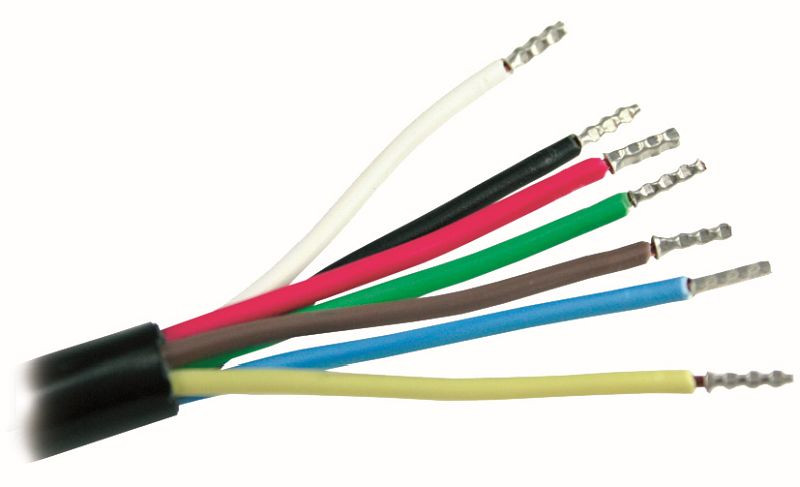 as-Schwabe Fahrzeugleitung 10m, schwarz Kunststoffmantelleitung H05VV-F 7x1,0, beide Seiten glatt abgeschnitten, 71890