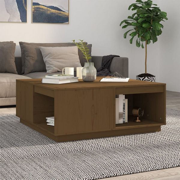 vidaXL Couchtisch Honigbraun 100x101x40,5 cm Massivholz Kiefer, 814522