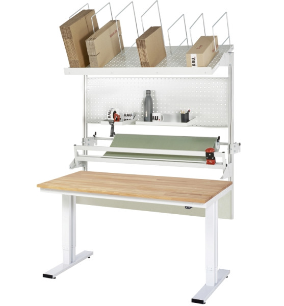 RAU Packtisch Komplettset 05, 08-WT, B1500 x T800, B-Platte, 08-WT-150-080-B-VP05.12