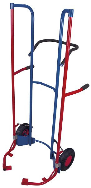 VARIOfit Reifenkarre hoch, Außenmaße: 705 x 740 x 1.600 mm, RAL 5010 enzianblau, Radsatz: Luftbereifung, sk-710.300
