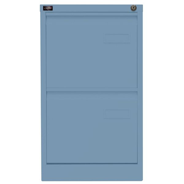 Bisley LIGHT Hängeregistraturschrank LIGHT, einbahnig, 2 HR-Schubladen, 605 blau, IPCCA12605