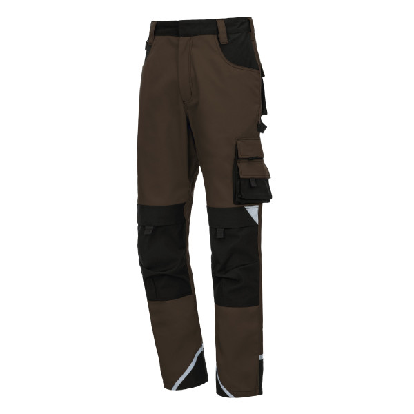 NITRAS MOTION TEX PLUS, Arbeitshose, lang, Größe: 27, Farbe: braun, VE: 10 Stück, 7617-27