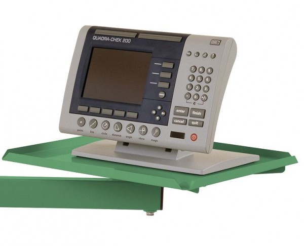 Manuflex ESD-Ablageboard drehbar für UNIVERSAL und CANTOLAB Arbeitstische, BxT 570 x 370 mm, Resedagrün, LZ8236.6011