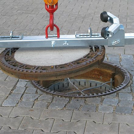 Eichinger Rahmengreifer 1552.1, Öffnungsweite 750-785 mm, Backenlänge 80 mm, verzinkt, Tragfähigkeit 200 kg, 15520100002000