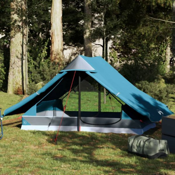 vidaXL Campingzelt 2 Personen Blau Wasserdicht, 4009435
