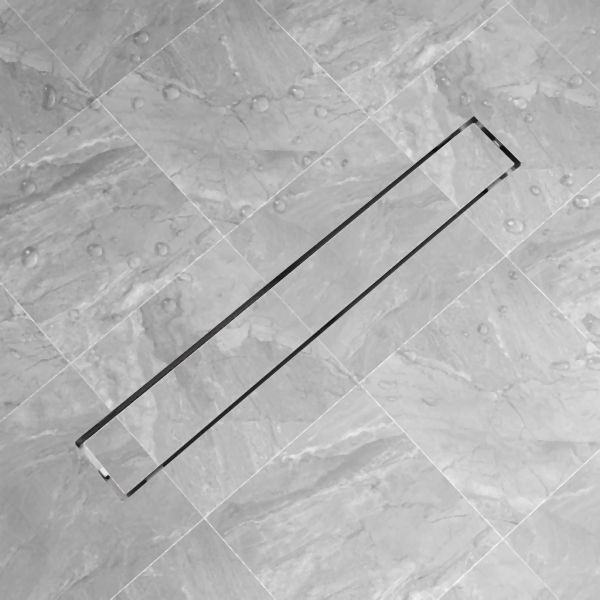 vidaXL Duschrinne 830x140 mm Edelstahl, 142174, 8718475978954