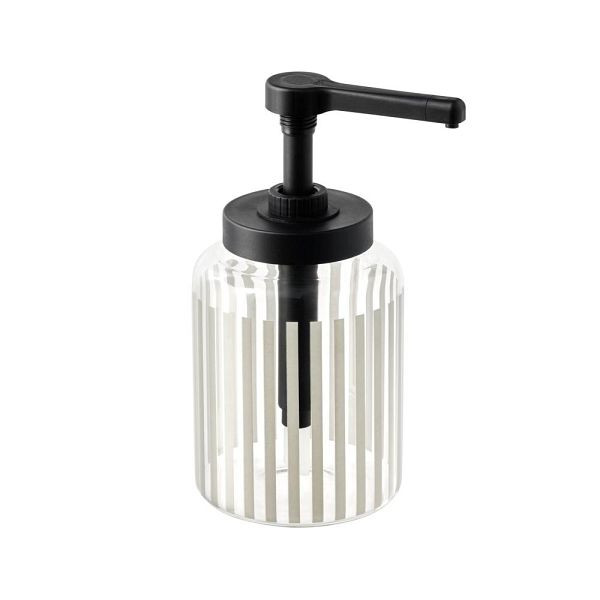 APS Dosierspender DISPENSA - Glas, 1,7 Liter, Ø 13 cm, Höhe 27 cm, Hubvolumen 15 ml, 93291