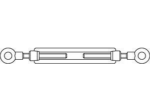 Spannschlossmuttern DIN 1480 A 2 SP RR M 6 VE=S
