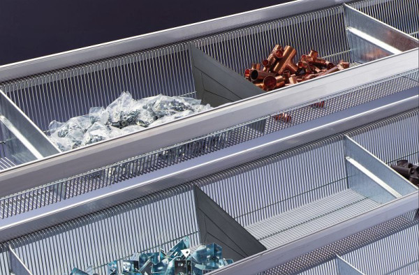 Schulte Zusatzebene mit Gitterkörben, WS 2000, 2000 x 400 mm, verzinkt, Fachlast 500 kg, 15852