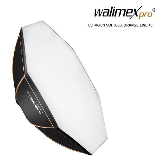 Walimex Pro Softbox Octagon II (maat 90 cm, voor- en tussendiffuser