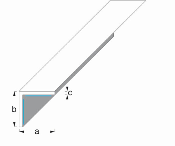 Vormann PVC Winkelprofile 20 x 20 x 1 weiß 1m, 054020101W