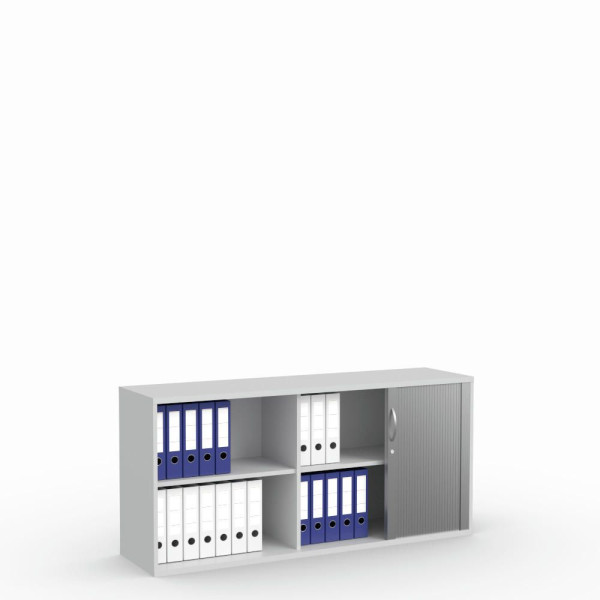 Deskin Rollladenschrank Multi M pro, Dekor lichtgrau, B 1600 x H 780 x T 420 mm, 278091