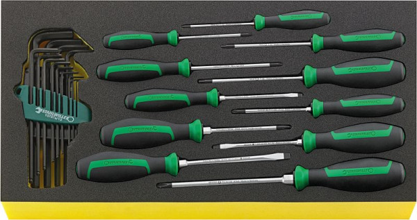 STAHLWILLE Schraubendrehersatz DRALL+ in TCS Nr.TCS WT 4622-4650-1 -Teilung 24-teilig, 96830126