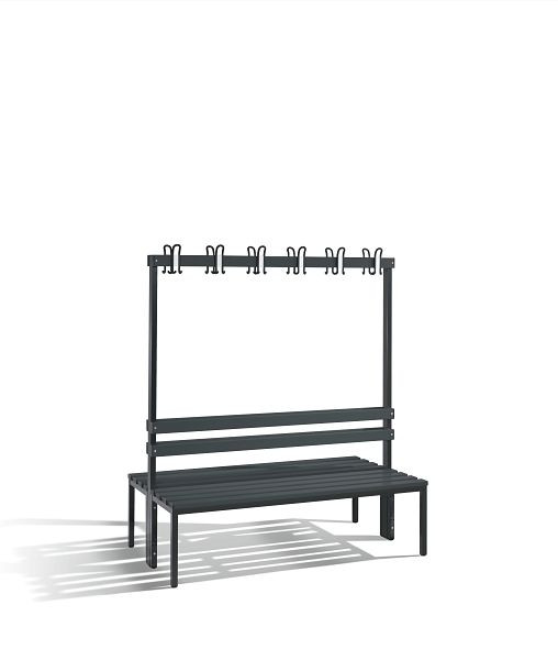 C+P Garderobenbank doppelseitig Basic, H1650xB1500xT750mm, 8051-200 S10052