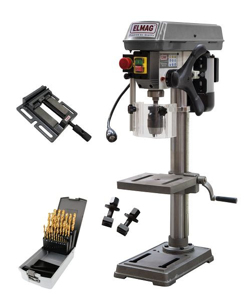 ELMAG KBM kompakte Profi-Tischbohrmaschine 13 TN SET-Aktion, 16030