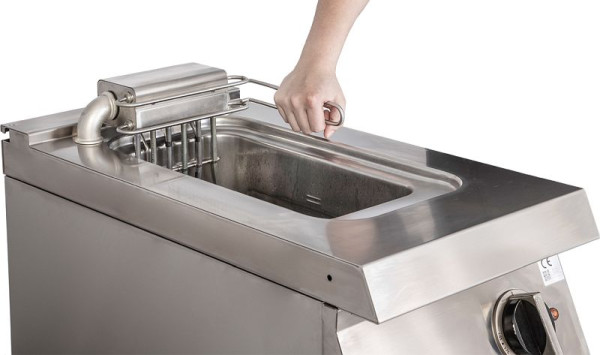 KBS Elektro-Fritteuse 1 Becken 10 L Auftisch 9kW Klappheizung, 10414311