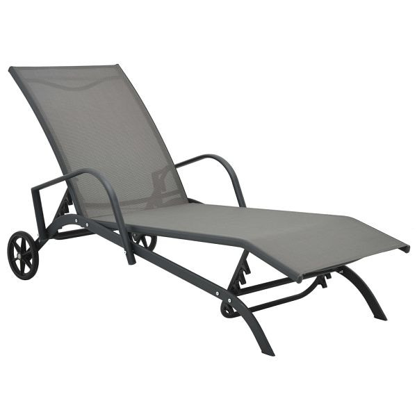 vidaXL Sonnenliege Stahl und Textilene, 47845