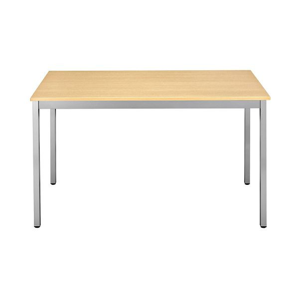 Bisley Mehrzwecktisch, Breite 1600 mm, Tiefe 800 mm, 19mm Tischstärke, 300 aluminium x BC buche, MT1608BC300