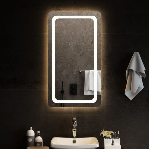 vidaXL LED-Badspiegel 50x90 cm, 3154098, 8720845666729