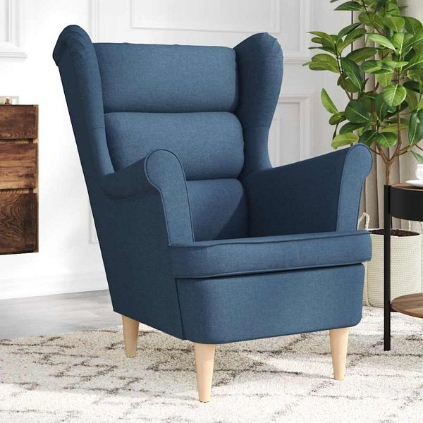 vidaXL Sessel Blau 74x84x100 cm Stoff, 4016903, 8721158406286