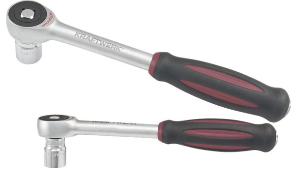 Kraftwerk Drehgriff-Umschaltknarren-Set 1/4 +1/2 Zoll 2-teilig, 99038