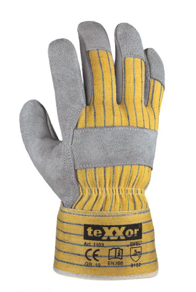 teXXor Rindkernspaltleder-Handschuhe "EIFEL", Größe: 10, VE: 120 Paar, 1103-10