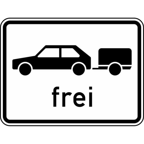 Stein HGS Personenkraftwagen mit Anhänger frei Nr. 1024-11, 750 x 562 mm, Flachform 3 mm, RA2, 1024-11-323