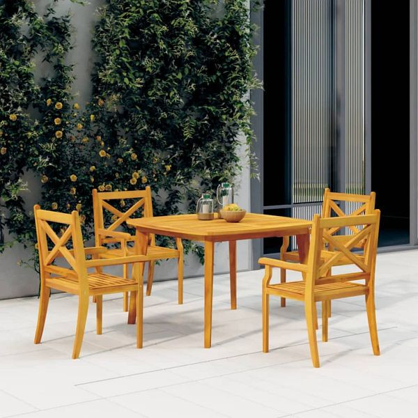 vidaXL Gartentisch 110x110x75 cm Massivholz Akazie, 310302