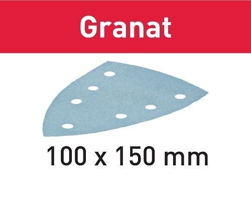 Festool Schleifblatt STF DELTA/7 P120 GR/10 Granat, VE: 50 Stück, 497133