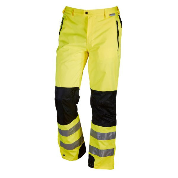 L+D HEKLA Warnschutzhose neongelb, wasserdicht, Polyester Oxford/ PU, getrennte Nähte, 3M Reflex, Größe: M, 40900-21-M